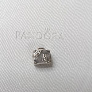 Pandora Vintage 2007 Stirling Silver Suitcase Charm.